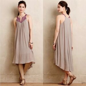 Amadi Anthropologie Renae Dress Vintage Boho Gauzy Sleeveless Small Petite